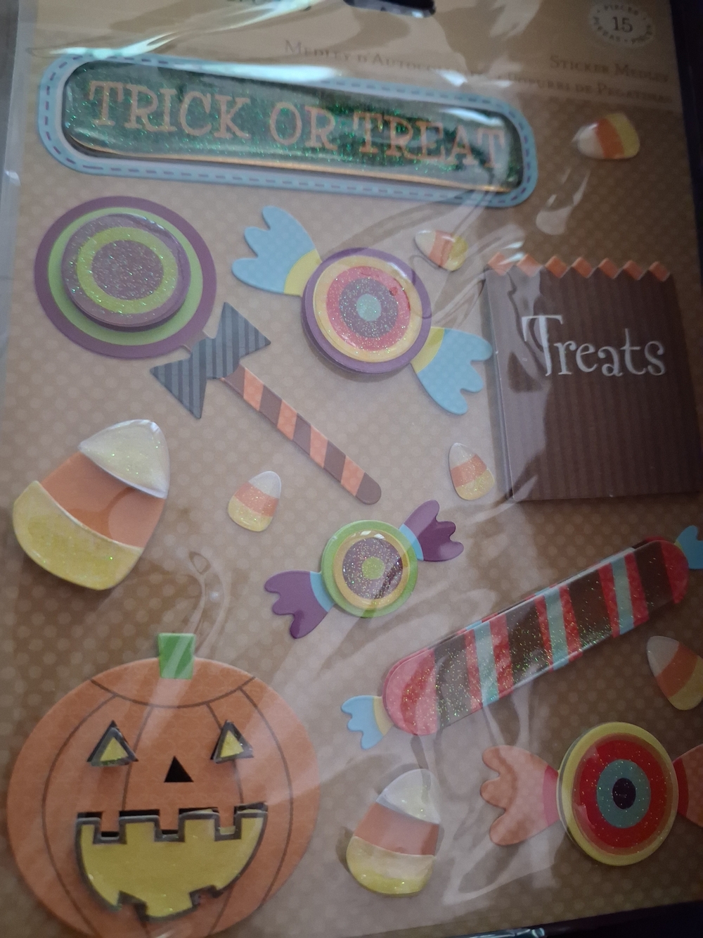 Source Unknown Halloween Stickers - Orange, Purple, Yellow, Green, Blue